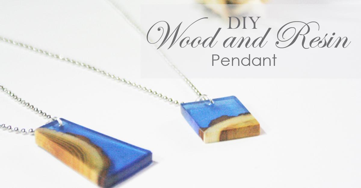 WOOD AND RESIN PENDANT USING EASYCAST